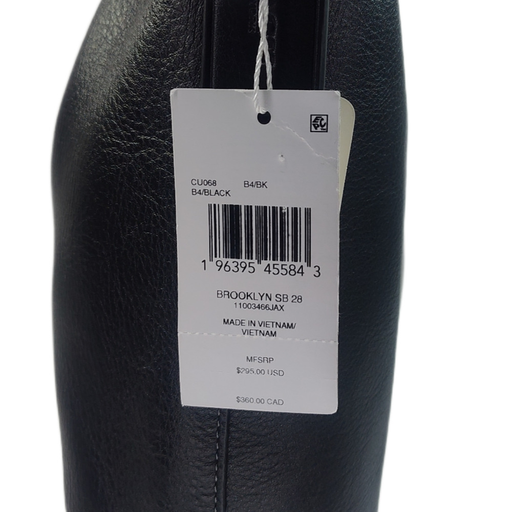 Coach Brooklyn Bag 28 in Black Leather - NWT - Picture 11 of 14
